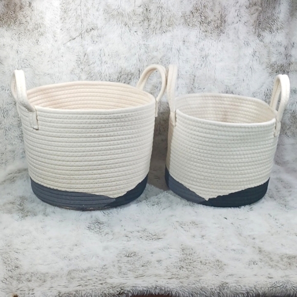Nesting Cotton Rope Basket - Bundle - Picture 1 of 16